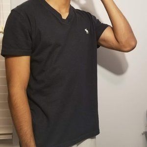 Abercrombie & Fitch short-sleeve icon v-neck tee.